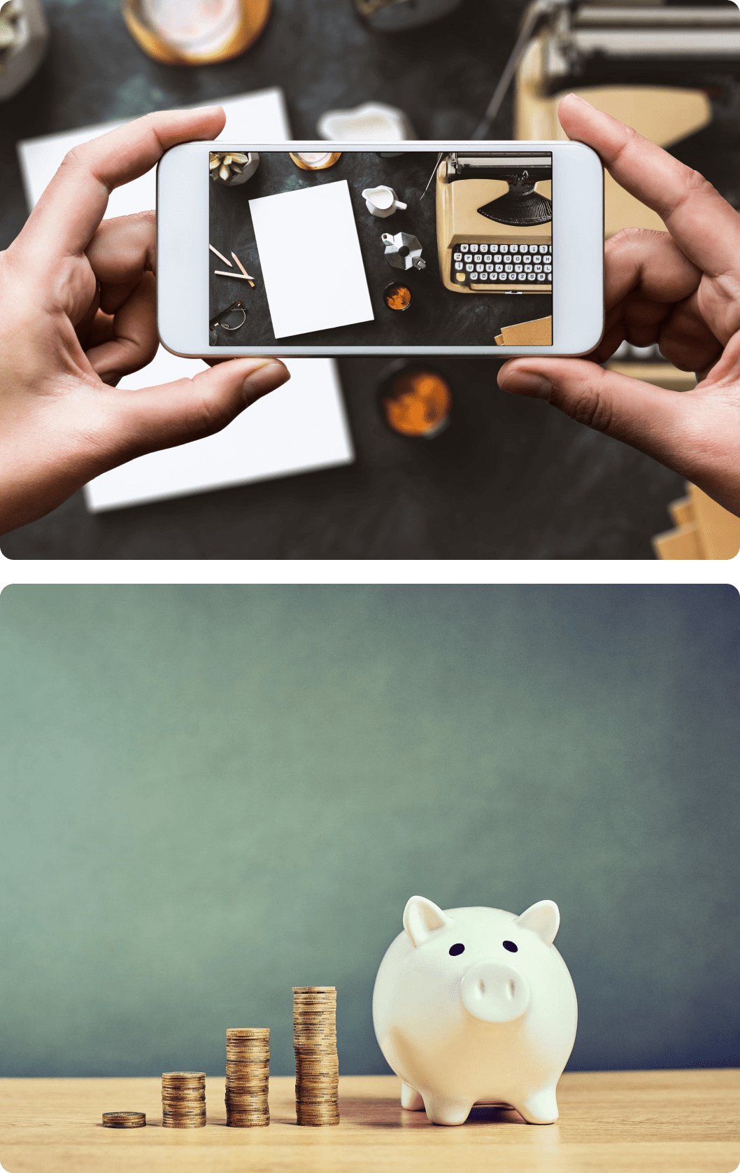 A person taking a picture of a cat with their phone.